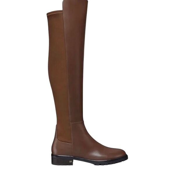 Stuart Weitzman City Over The Knee Boots Size 6.5 Nappa Leather in Brown NEW - Picture 1 of 6